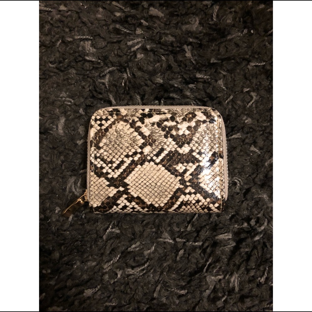 Faux Snakeskin Wallet